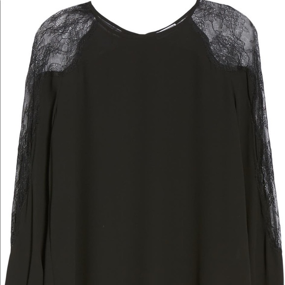 Chelsea28 Lace Inset Blouse - Picture 5 of 5